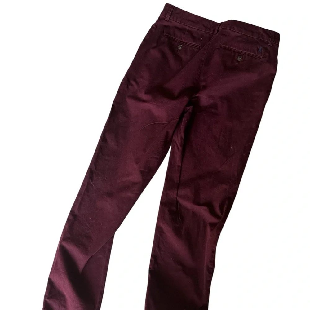 Polo Ralph Lauren flat front five picket size youth 20 Deep Burgundy Chinos